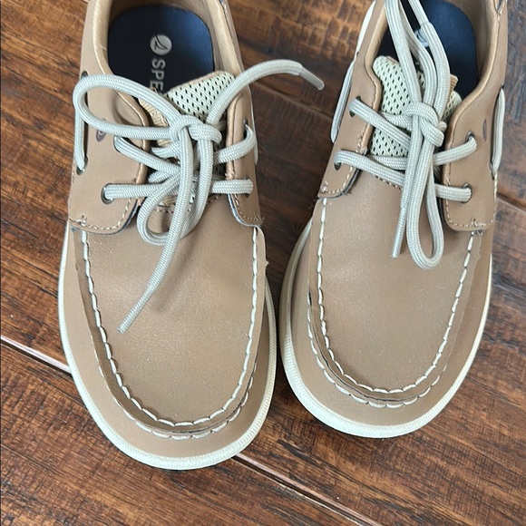 Sperry Boys Fairwater Plushwave Sneaker, Tan - Picture 6 of 8